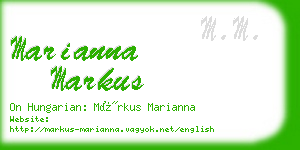 marianna markus business card